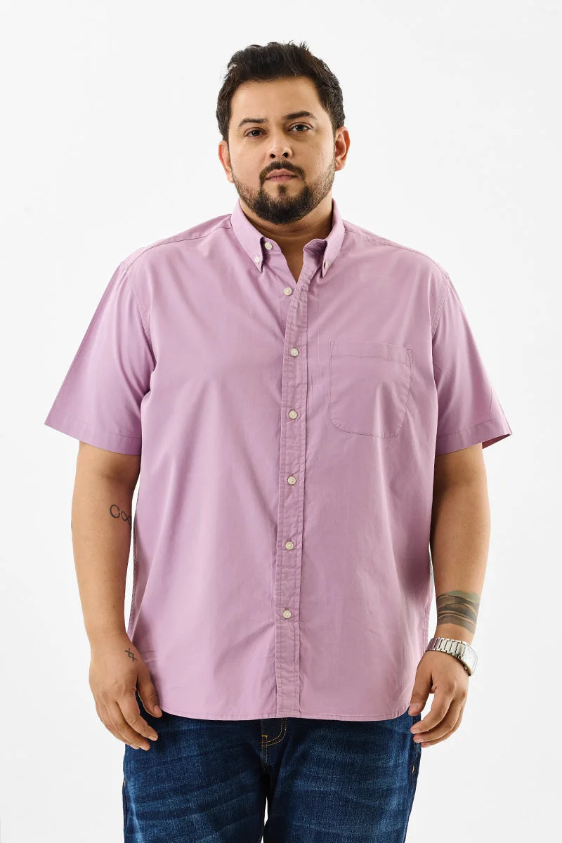 سنيتش Downtown Lavender Oxford Plus Size Shirt